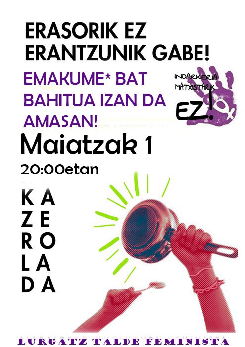 Erasorik ez, erantzunik gabe!
