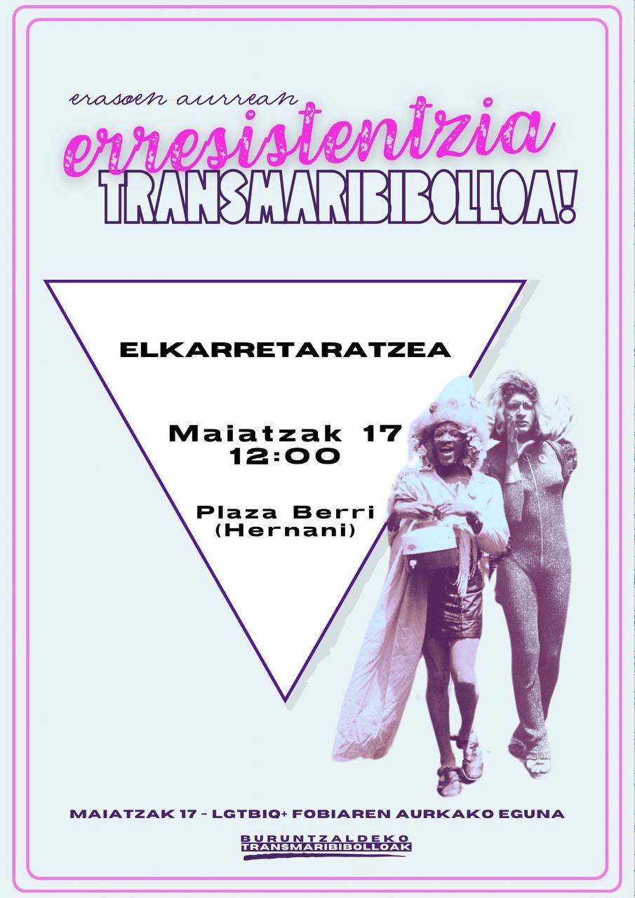 Erasoen aurrean, erresistentzia transmaribibolloa!