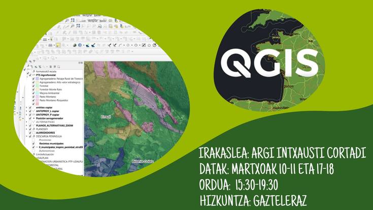 QGIS programaren oinarrizko kontzeptuen ikastaroa