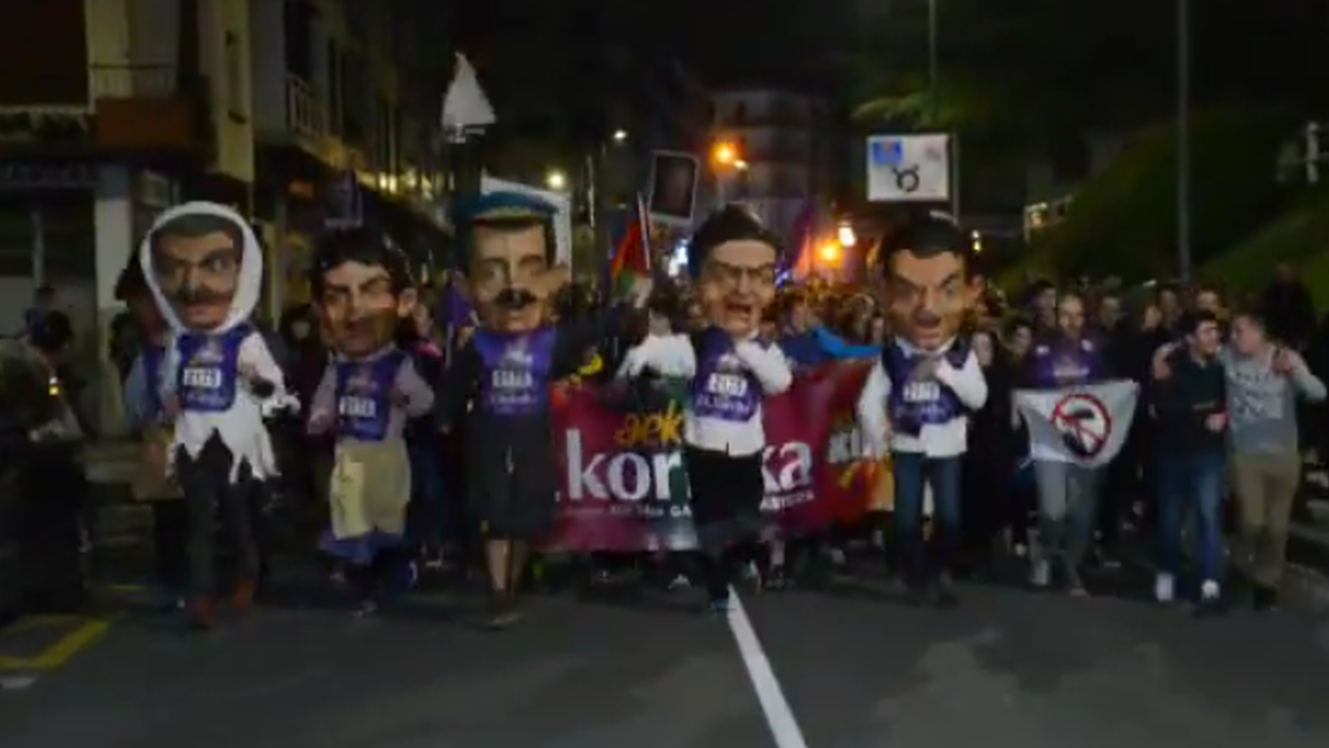 Korrika Andoaindik igarotzean 2
