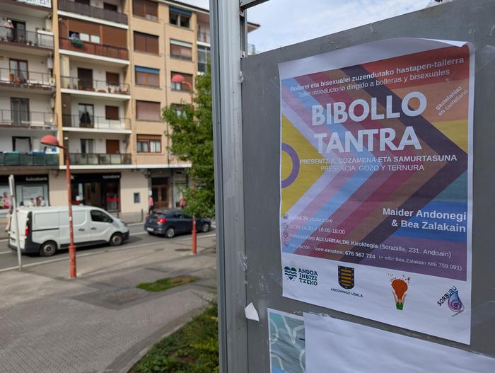"Bibollo Tantra: Presentzia, gozamena eta samurtasuna" tailerra antolatu dute bollera eta bisexualentzat