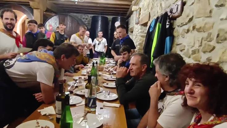 Agiñarteri omenaldia, Lebiton konpartsaren afarian
