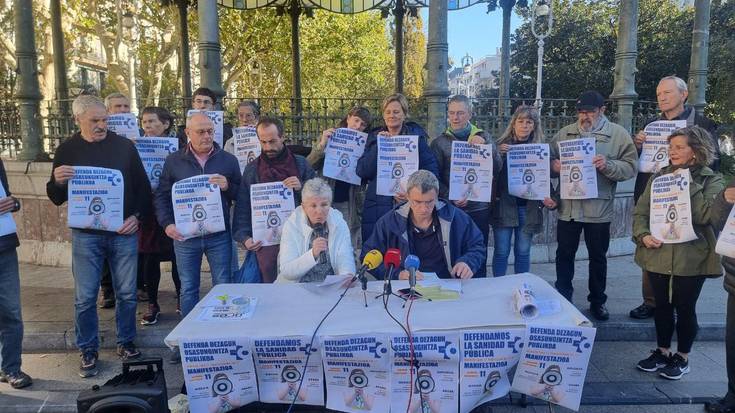 Osasungintza publikoaren aldeko manifestazioak egingo dira hilaren 11n, Donostian, Bilbon eta Gasteizen