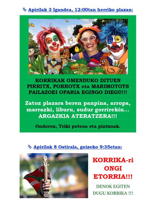 Korrikari ongietorria