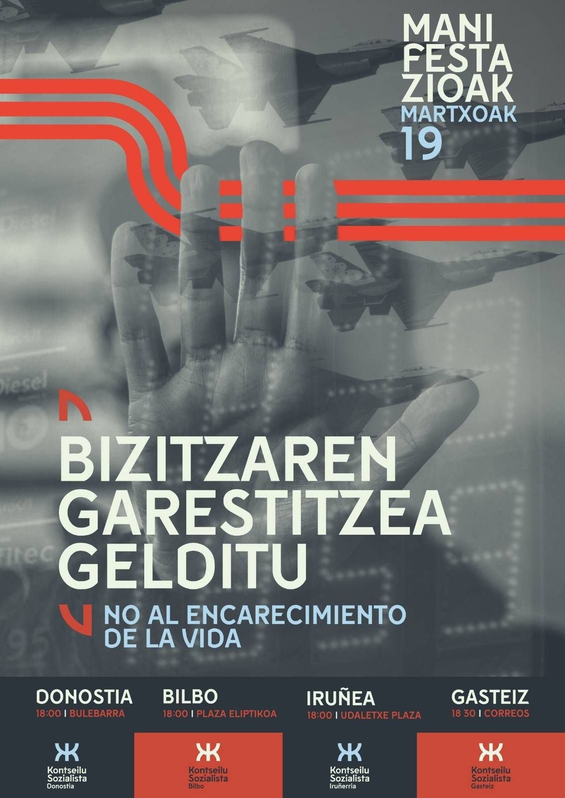 Bizitzaren garestitzeari ez! | MANIFESTAZIOA