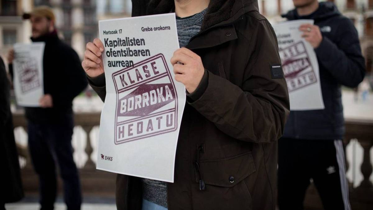 Kapitalisten ofentsibaren aurrean, klase borroka hedatu