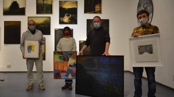 Etxebarria, Peruarena, Laskarai eta Valle artisten lanak, Basteron ikusgai