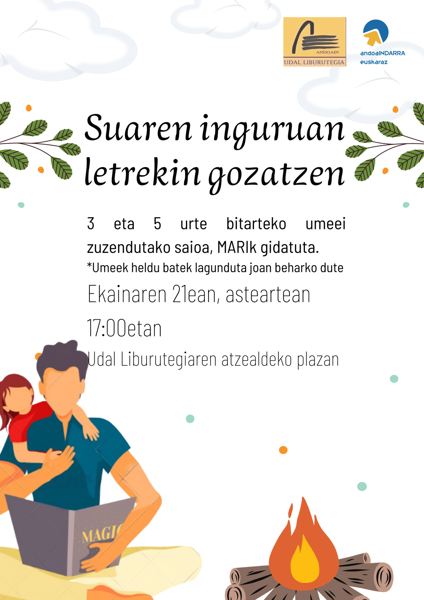 Suaren inguruan letrekin gozatzen