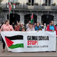 Palestinari elkartasuna adierazteko elkarretaratzea, Errebote plazan